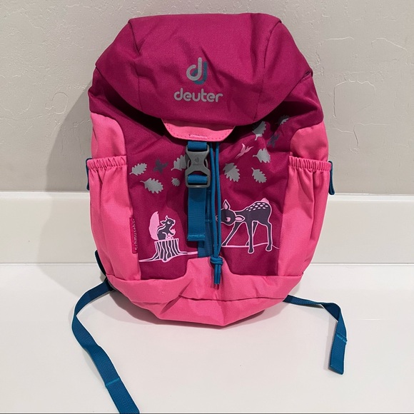 deuter Other - Deuter Schmusebär mini backpack in pink, approx. 12”x11”. Reflector graphic, EUC